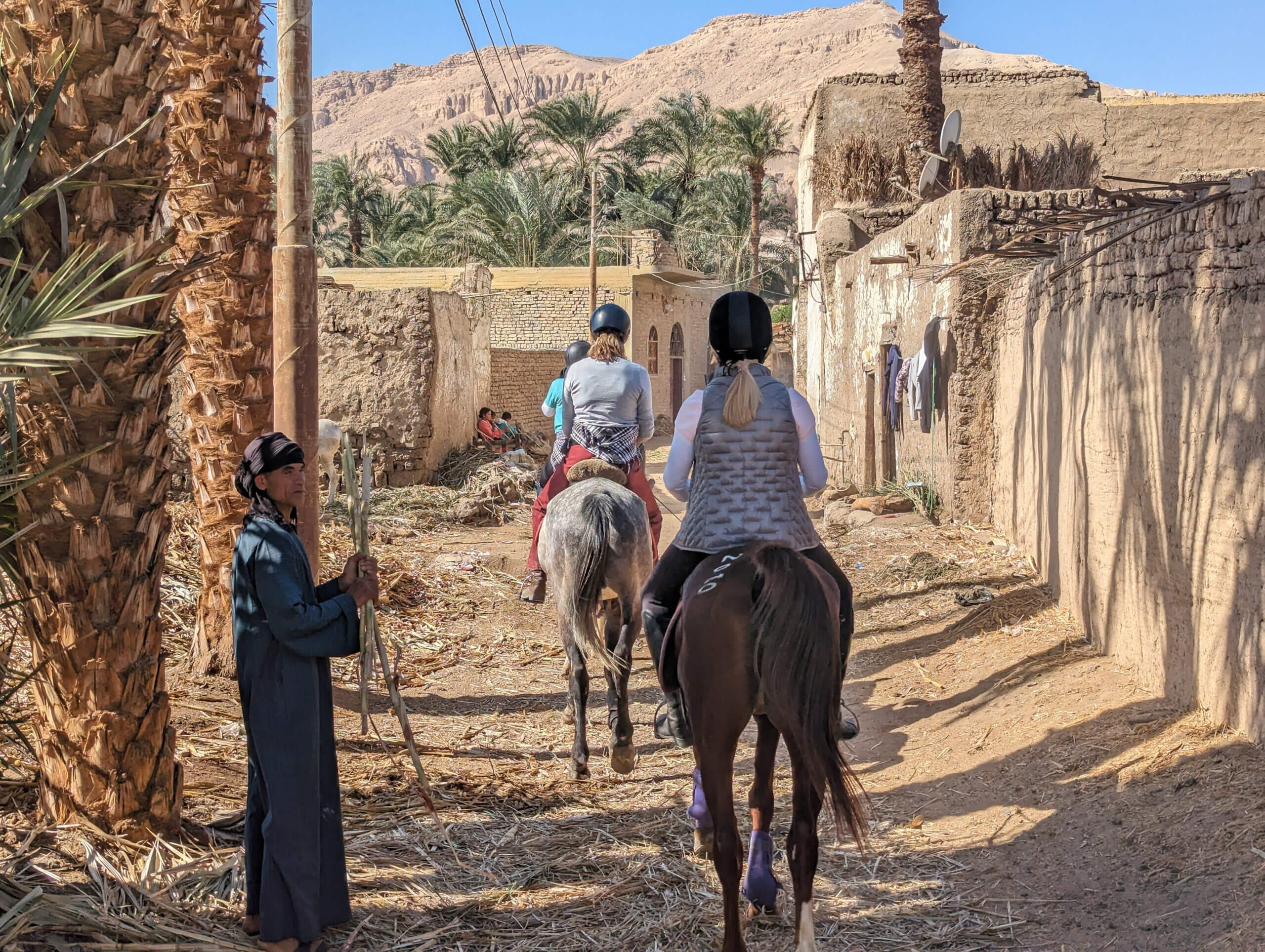 riding-through-village-luxor-west-bank-egypt-horse-riding-holiday